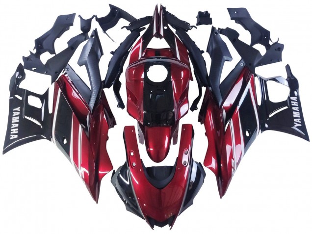 2022-2024 Red White Glossy Black Yamaha YZF R3/R25 Motorcycle Fairing Australia