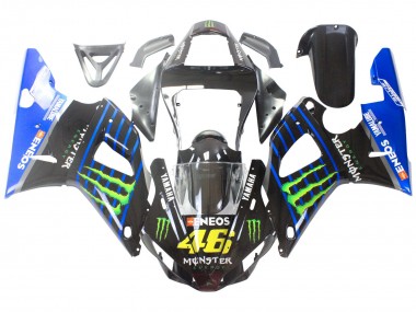 2000-2001 Blue Black Green Monster Yamalube ENEOS 46 Yamaha YZF 1000 R1 Motorcycle Fairings Australia
