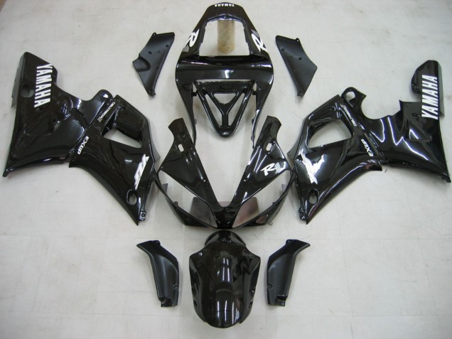 2000-2001 Glossy Black White Decal Yamaha YZF 1000 R1 Motorcycle Fairings Australia