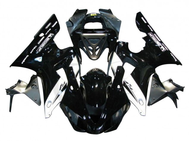 2000-2001 Glossy Black White Michelin Yamaha YZF 1000 R1 Motorcycle Fairings Australia