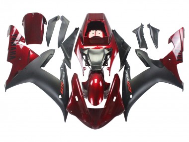 2002-2003 Red Matte Black Yamaha YZF 1000 R1 Motorcycle Fairing Kits Australia
