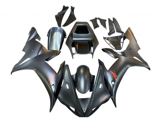 2002-2003 Matte Black Red Yamaha YZF 1000 R1 Motorcycle Fairings Australia