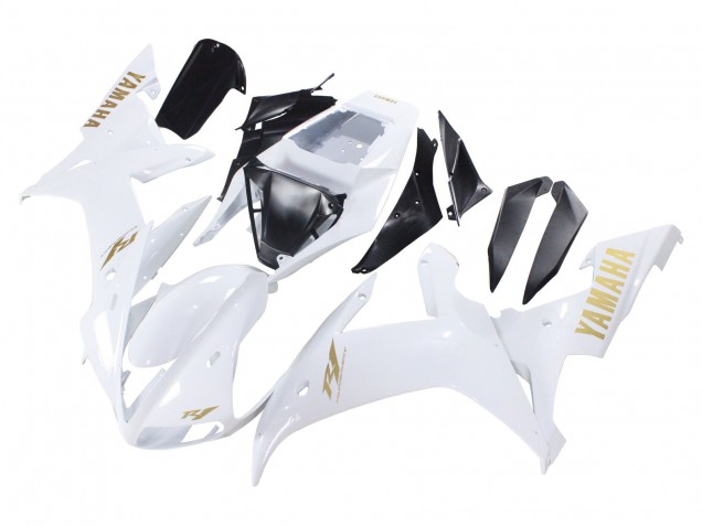 2002-2003 White Gold Decals Yamaha YZF 1000 R1 Motorcycle Fairings Australia