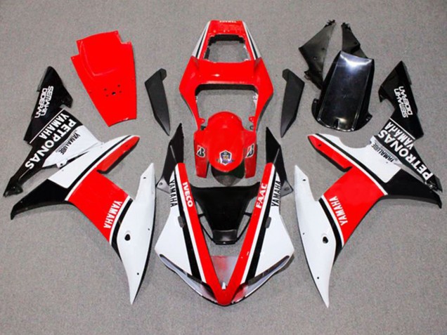 2002-2003 White Red Black Yamalube Petronas Yamaha YZF 1000 R1 Motorcycle Fairings Australia