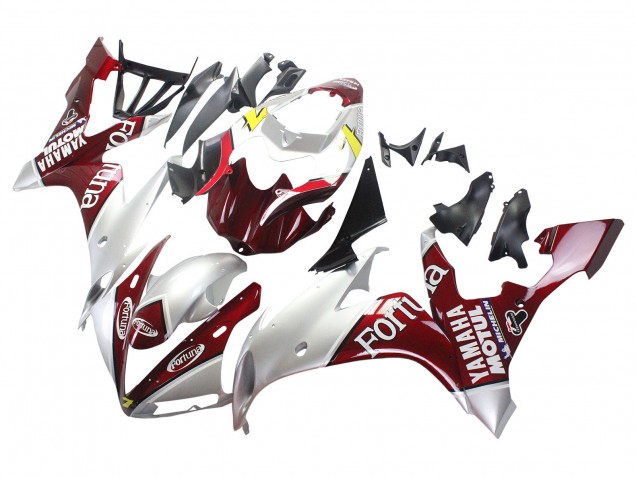 2004-2006 Silver Red Fortuna Motul Yamaha YZF 1000 R1 Motorcycle Fairings Australia