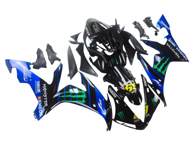 2004-2006 Blue Black Yellow Green Monster Yamalube ENEOS 69 Yamaha YZF 1000 R1 Motorcycle Fairings Australia