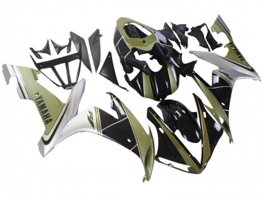 2004-2006 Light Gold White Glossy Black Yamaha YZF 1000 R1 Motorcycle Fairings Australia