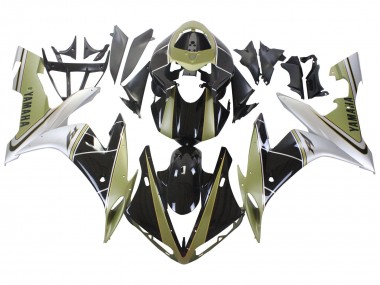 2004-2006 Light Gold White Glossy Black Yamaha YZF 1000 R1 Motorcycle Fairings Australia
