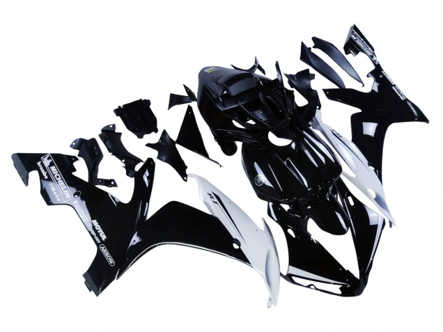 2004-2006 Glossy Black White Motul Yamaha YZF 1000 R1 Motorcycle Fairings Australia