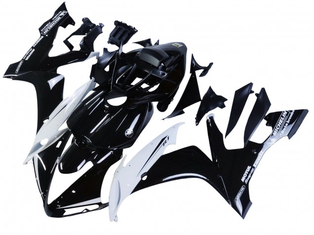 2004-2006 Glossy Black White Motul Yamaha YZF 1000 R1 Motorcycle Fairings Australia