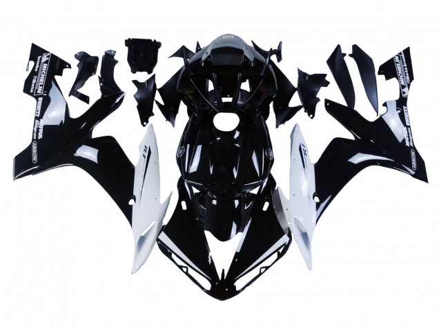 2004-2006 Glossy Black White Motul Yamaha YZF 1000 R1 Motorcycle Fairings Australia