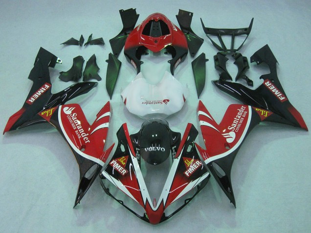 2004-2006 Red White Black Green Volvo Jika Fimer Santander Yamaha YZF 1000 R1 Motorcycle Fairings Australia