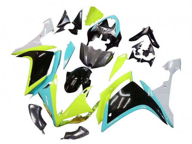 2007-2008 Light Blue Lime Green Black Yamaha YZF 1000 R1 Motorcycle Fairings Australia