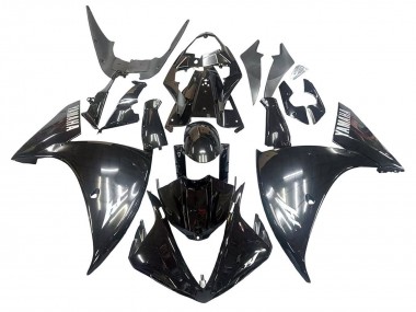 2009-2011 Glossy Black White Decal Yamaha YZF 1000 R1 Motorcycle Fairings Australia