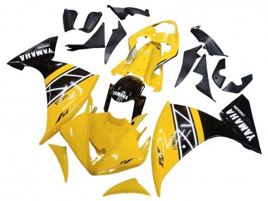 2009-2011 Yellow White Black Stripe Yamaha YZF 1000 R1 Motorcycle Fairing Kits Australia