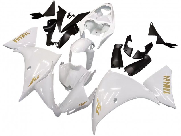 2012-2014 White Gold Decals Yamaha YZF 1000 R1 Motorcycle Fairings Australia