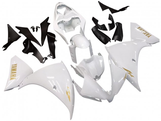 2012-2014 White Gold Decals Yamaha YZF 1000 R1 Motorcycle Fairings Australia