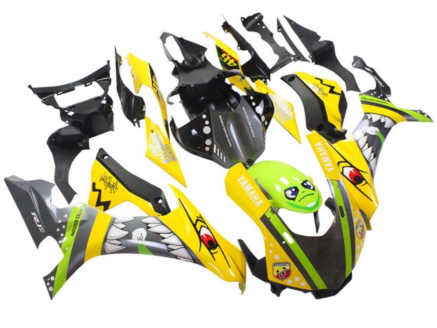 2015-2019 Yellow Green Shark Yamaha YZF 1000 R1 Motorcycle Fairings Australia