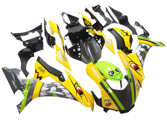 2015-2019 Yellow Green Shark Yamaha YZF 1000 R1 Motorcycle Fairings Australia