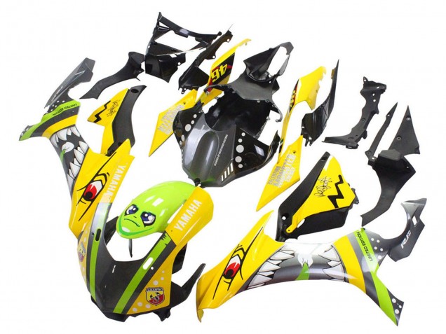 2015-2019 Yellow Green Shark Yamaha YZF 1000 R1 Motorcycle Fairings Australia