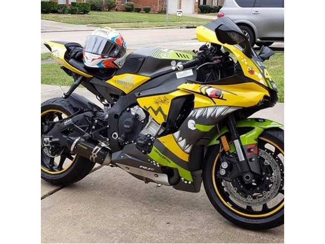 2015-2019 Yellow Green Shark Yamaha YZF 1000 R1 Motorcycle Fairings Australia