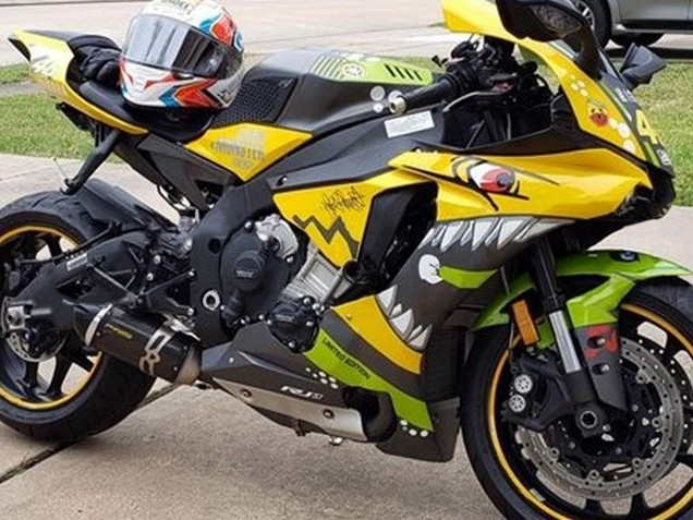 2015-2019 Yellow Green Shark Yamaha YZF 1000 R1 Motorcycle Fairings Australia