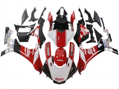 2015-2019 White Red Black Milwaukee Yamaha YZF 1000 R1 Motorcycle Fairing Australia