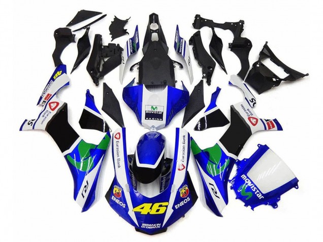2020-2025 White Blue Green Black MoviStar ENEOS Semakin Didepan 46 Yamaha YZF 1000 R1 Motorcycle Fairings Australia