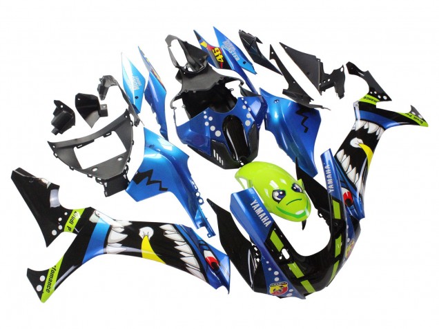2020-2025 Blue Green Black Shark Yamaha YZF 1000 R1 Motorcycle Fairings Australia