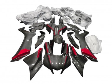 2020-2025 Black Carbon Fiber Red Yamaha YZF 1000 R1 Motorcycle Fairings Australia