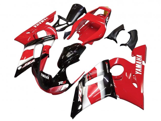 1998-2002 Red White Glossy Black Yamaha YZF 600 R6 Motorcycle Fairing Australia
