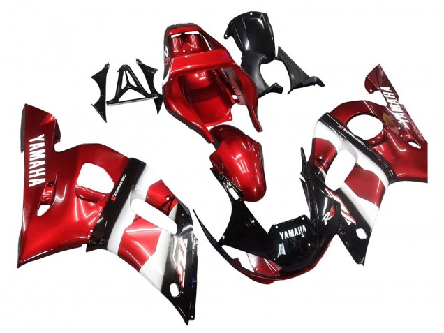 1998-2002 Red White Glossy Black Yamaha YZF 600 R6 Motorcycle Fairings Australia