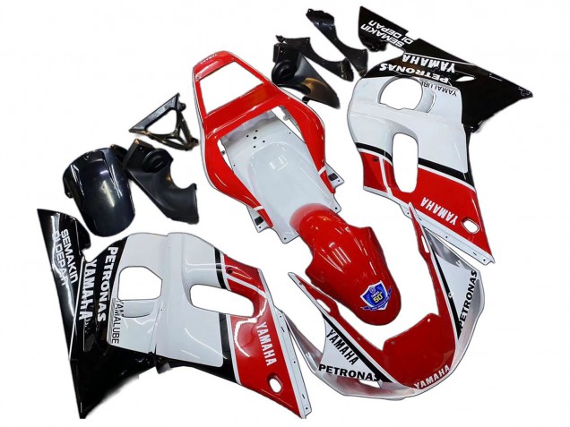 1998-2002 White Red Black Petronas Yamalube 50th Yamaha YZF 600 R6 Motorcycle Fairings Australia