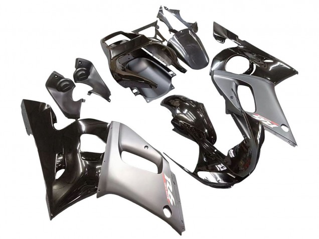 1998-2002 Silver Glossy Black Yamaha YZF 600 R6 Motorcycle Fairings Australia
