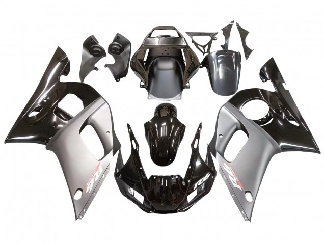 1998-2002 Silver Glossy Black Yamaha YZF 600 R6 Motorcycle Fairings Australia