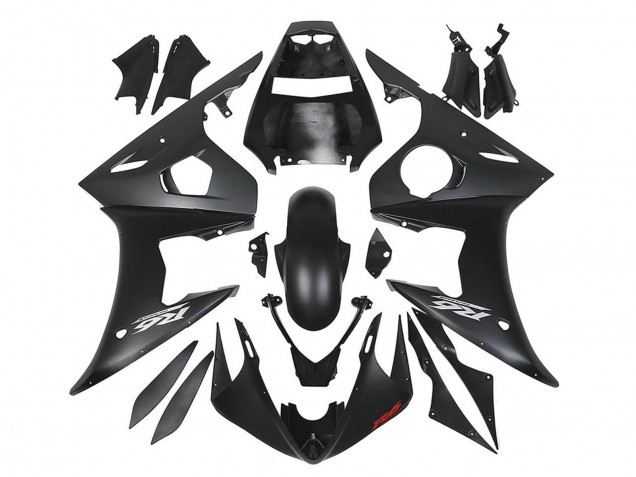 2003-2004 Matte Black Yamaha YZF R6 Motorcycle Fairings Australia