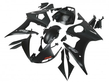 2006-2009 Matte Black Yamaha YZF R6S Motorcycle Fairings Australia