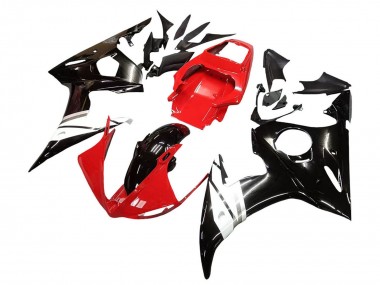 2006-2009 Red White Glossy Black Yamaha YZF R6S Motorcycle Fairings Australia