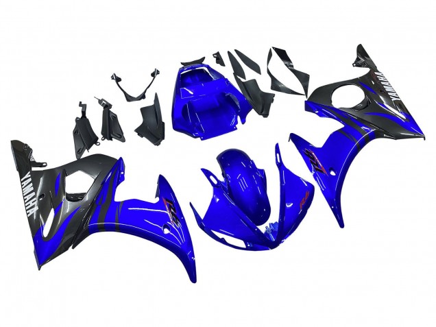 2006-2009 Blue Black Yamaha YZF R6S Motorcycle Fairings Australia