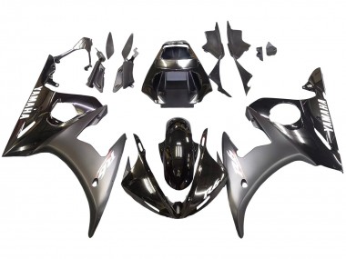 2003-2004 Glossy Black Matte Black White Decals Yamaha YZF R6 Motorcycle Fairings Australia