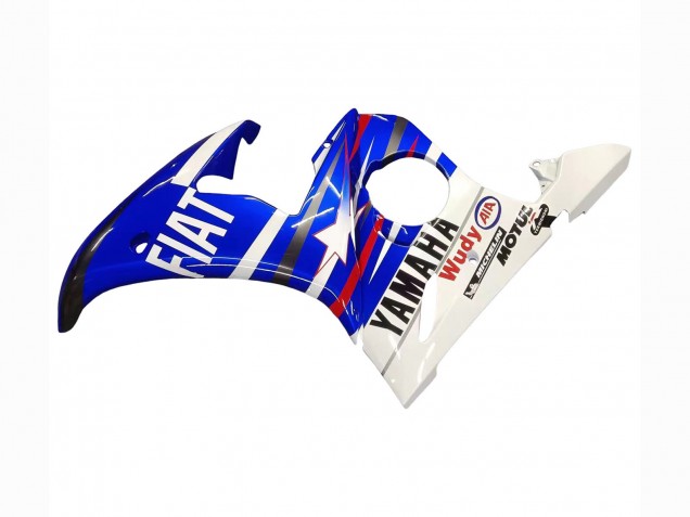 2003-2004 White Blue Fiat Motul Kastinee Yamaha YZF R6 Motorcycle Fairings Australia