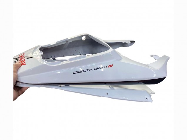 2006-2009 White with Dark Black Flame Yamaha YZF R6S Motorcycle Fairings Australia