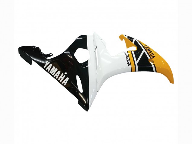 2006-2009 Yellow White Glossy Black Yamaha YZF R6S Motorcycle Fairings Australia
