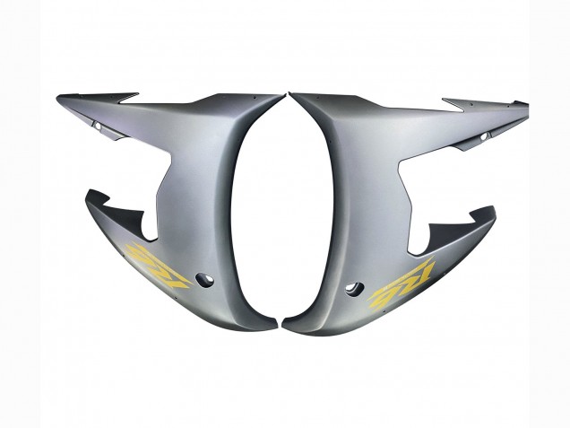 2003-2004 Matte Grey Matte Black Gold Decals Yamaha YZF R6 Motorcycle Fairings Australia