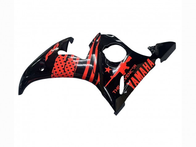 2003-2004 Glossy Black Red Yamaha YZF R6 Motorcycle Fairing Australia