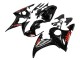 2003-2004 Glossy Black Red Yamaha YZF R6 Motorcycle Fairings Australia
