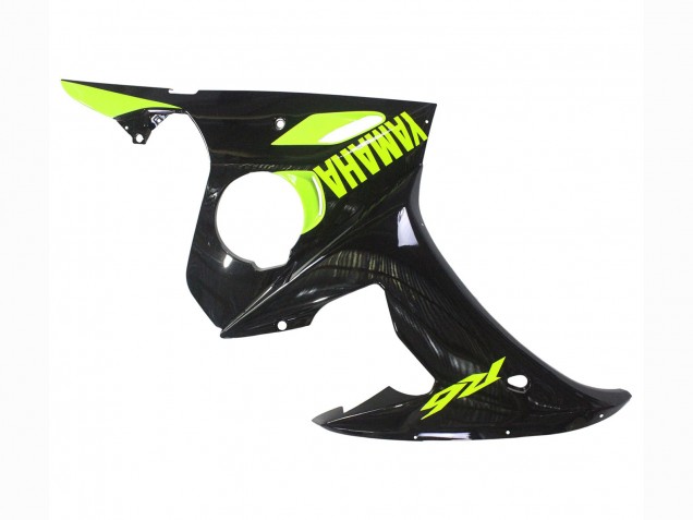 2003-2004 Glossy Black Neon Yellow Yamaha YZF R6 Motorcycle Fairings Australia