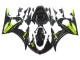 2003-2004 Glossy Black Neon Yellow Yamaha YZF R6 Motorcycle Fairings Australia