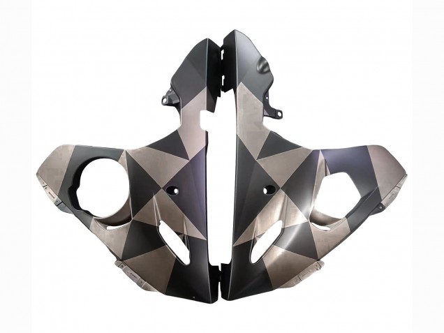 2003-2004 Grey Matte Black Geometric Yamaha YZF R6 Motorcycle Fairings Australia