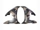 2003-2004 Grey Matte Black Geometric Yamaha YZF R6 Motorcycle Fairings Australia